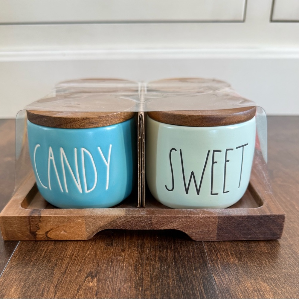 Rae Dunn • Ceramic Ice Cream Bar Cellars • Cherries Nuts Sweet Candy - Picture 4 of 6